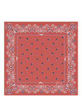 ΓΥΝΑΙΚΕΙΟ ΦΟΥΛΑΡΙ FRENCH BANDANA SILK SCARF 50 | Κοραλί