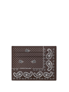 ΓΥΝΑΙΚΕΙΑ ΘΗΚΗ ΚΑΡΤΩΝ LONGCHAMP POCKET | Καφέ