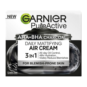 GARNIER PURE ACTIVE AIR CREAM ΚΡΕΜΑ ΠΡΟΣΩΠΟΥ ΜΕ ΕΛΑΦΡΙΑ ΥΦΗ ΓΙΑ ΕΠΙΔΕΡΜΙΔΑ ΜΕ ΑΤΕΛΕΙΕΣ | 50ml