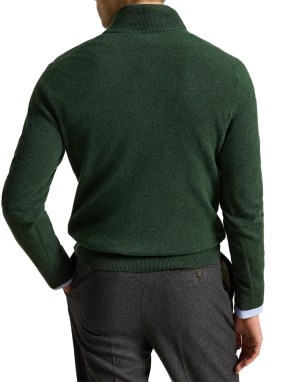 ΑΝΔΡΙΚΟ ΜΑΛΛΙΝΟ ΠΟΥΛΟΒΕΡ HALF-ZIP | Πράσινο  XXL