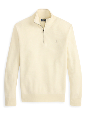 ΑΝΔΡΙΚΟ ΠΟΥΛΟΒΕΡ HALF-ZIP | Εκρού  XXL