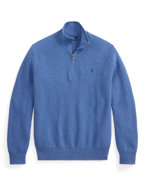 ΑΝΔΡΙΚΟ ΠΟΥΛΟΒΕΡ HALF-ZIP | Μπλε  XXL