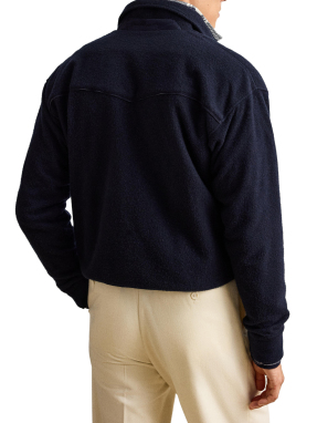 ΑΝΔΡΙΚΟ ΠΟΥΛΟΒΕΡ HALF-ZIP | Μπλε Σκούρο  XL
