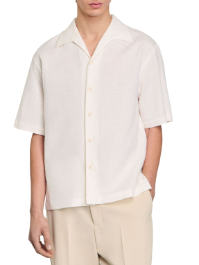 ΑΝΔΡΙΚΟ KONTOMANIKO ΛΙΝΟ ΠΟΥΚΑΜΙΣΟ | Εκρού L