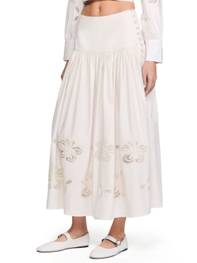 MΑΞΙ ΦΟΥΣΤΑ ΜΕ ΚΕΝΤΗΜΑΤΑ | Εκρού FR 42