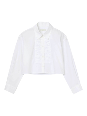 ΓΥΝΑΙΚΕΙΟ CROP ΠΟΥΚΑΜΙΣΟ | Λευκό L