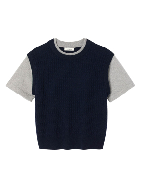 ΓΥΝΑΙΚΕΙΟ ΠΛΕΚΤΟ ΠΟΥΛΟΒΕΡ | Μπλε Σκούρο L