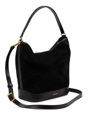 ΓΥΝΑΙΚΕΙΑ SUEDE ΤΣΑΝΤΑ ΩΜΟΥ | Μαύρο