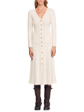 ΜΑΞΙ ΠΛΕΚΤΟ ΦΟΡΕΜΑ | Εκρού FR 42