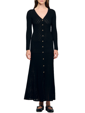 ΜΑΞΙ ΠΛΕΚΤΟ ΦΟΡΕΜΑ | Μαύρο FR 38