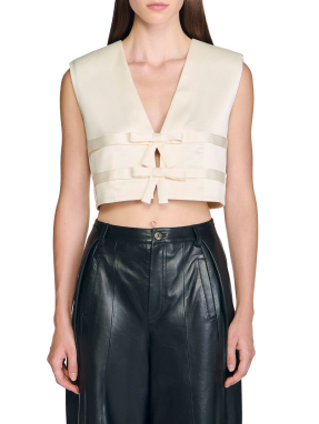 ΓΥΝΑΙΚΕΙΟ CROP ΤΟΠ | Εκρού XS