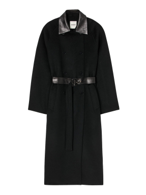 ΓΥΝΑΙΚΕΙΟ ΜΑΛΛΙΝΟ ΠΑΛΤΟ | Μαύρο FR 38