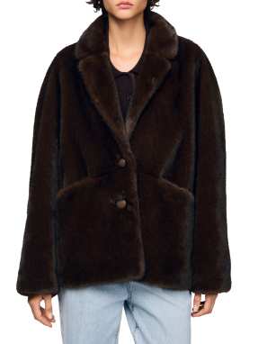 ΓΥΝΑΙΚΕΙΟ ΓΟΥΝΙΝΟ ΠΑΛΤΟ | Καφέ Σκούρο FR 36