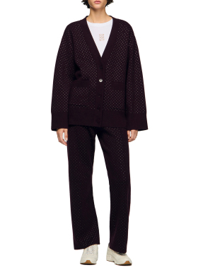 ΓΥΝΑΙΚΕΙΑ ΖΑΚΕΤΑ ΜΕ ΚΡΥΣΤΑΛΛΟΥΣ | Μωβ M