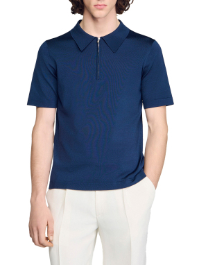 ΑΝΔΡΙΚΗ POLO ΜΠΛΟΥΖΑ ΜΕ ΦΕΡΜΟΥΑΡ | Μπλε L