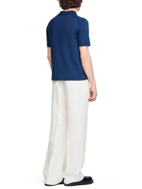 ΑΝΔΡΙΚΗ POLO ΜΠΛΟΥΖΑ ΜΕ ΦΕΡΜΟΥΑΡ | Μπλε L