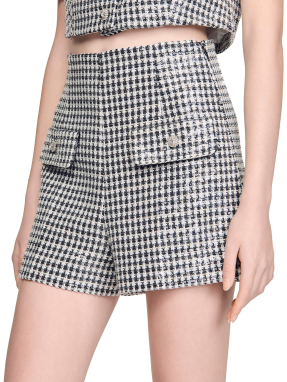 ΓΥΝΑΙΚΕΙΟ TWEED ΣΟΡΤΣ ΑΠΌ ΠΑΓΙΕΤΑ | Μαύρο FR 38