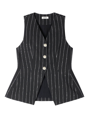 ΓΥΝΑΙΚΕΙΟ ΓΙΛΕΚΟ ΜΕ ΠΑΓΙΕΤΑ | Μαύρο FR 38