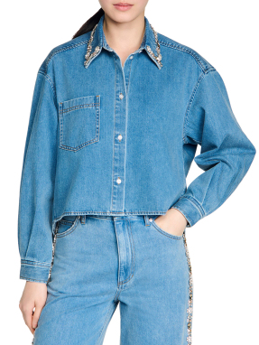 ΓΥΝΑΙΚΕΙΟ DENIM ΠΟΥΚΑΜΙΣΟ | Μπλε L