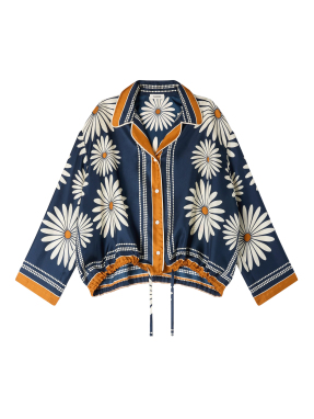 ΓΥΝΑΙΚΕΙΟ ΜΕΤΑΞΩΤΟ ΠΟΥΚΑΜΙΣΟ | Μπλε M