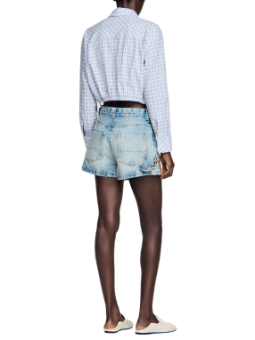 ΓΥΝΑΙΚΕΙΟ DENIM SHORTS | Μπλε Ανοιχτό FR 38