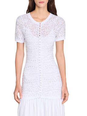 ΜΑΞΙ ΠΛΕΚΤΟ ΦΟΡΕΜΑ | Λευκό FR 40