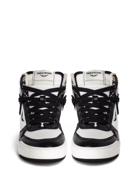 ΓΥΝΑΙΚΕΙΑ ΔΕΡΜΑΤΙΝΑ SNEAKERS HIGH WINGS | Μαύρο 41