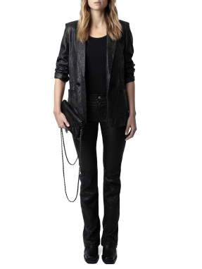 ΓΥΝΑΙΚΕΙΟ ΔΕΡΜΑΤΙΝΟ CLUTCH ROCK QUILTED XL | Μαύρο