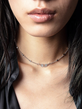 ΓΥΝΑΙΚΕΙΟ ΚΟΛΙΕ ROCK | Ασημί ONE SIZE