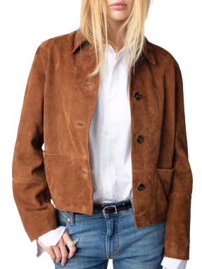 ΓΥΝΑΙΚΕΙΟ SUEDE JACKET LESSA | Ταμπά L
