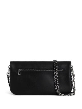 ΓΥΝΑΙΚΕΙΑ ΔΕΡΜΑΤΙΝΗ ΤΣΑΝΤΑ ROCK GRAFFITI | Μαύρο