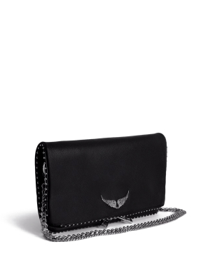 ΓΥΝΑΙΚΕΙΟ ΔΕΡΜΑΤΙΝΟ CLUTCH ROCK | Μαύρο