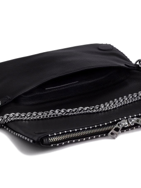 ΓΥΝΑΙΚΕΙΟ ΔΕΡΜΑΤΙΝΟ CLUTCH ROCK | Μαύρο