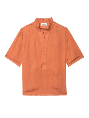 ΓΥΝΑΙΚΕΙΑ ΣΑΤΕΝ ΜΠΛΟΥΖΑ TOPHER | Πορτοκαλί S