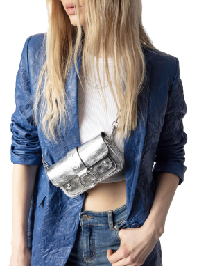 ΓΥΝΑΙΚΕΙΑ ΔΕΡΜΑΤΙΝΗ ΤΣΑΝΤΑ KATE | Ασημί