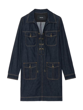 ΜΙΝΙ DENIM ΦΟΡΕΜΑ REMACHA | Μπλε Σκούρο S