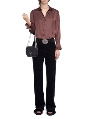 ΓΥΝΑΙΚΕΙΟ ΣΑΤΕΝ ΠΟΥΚΑΜΙΣΟ THELY | Καφέ S