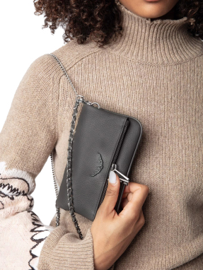 ΓΥΝΑΙΚΕΙΟ ΔΕΡΜΑΤΙΝΟ CLUTCH ROCK NANO | Γκρι