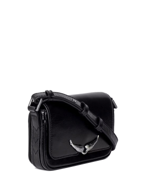 ΓΥΝΑΙΚΕΙΑ ΔΕΡΜΑΤΙΝΗ ΤΣΑΝΤΑ ΧΙΑΣΤΙ ZAZI | Μαύρο