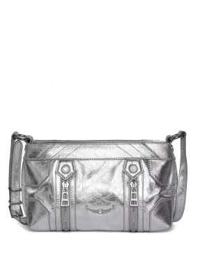 ΓΥΝΑΙΚΕΙΑ ΔΕΡΜΑΤΙΝΗ ΤΣΑΝΤΑ ΧΙΑΣΤΙ SUNNY MOOD PUNK | Ασημί