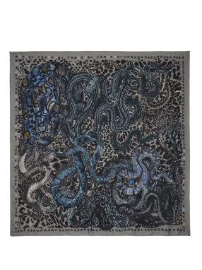 ΓΥΝΑΙΚΕΙΟ ΦΟΥΛΑΡΙ BILLIE SNAKES | Γκρι Σκούρο