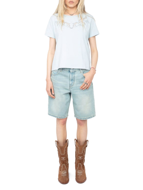 ΓΥΝΑΙΚΕΙΟ T-SHIRT ALYS | Γαλάζιο S