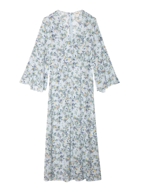 ΜΑΞΙ ΦΛΟΡΑΛ ΦΟΡΕΜΑ RASATO | Γαλάζιο XS