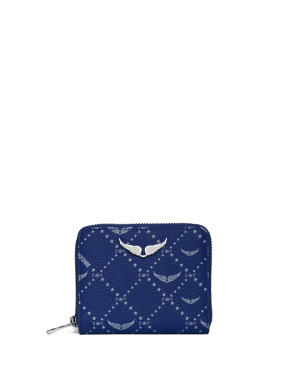 ΓΥΝΑΙΚΕΙΟ ΠΟΡΤΟΦΟΛΙ MINI ZV MONOGRAM | Μπλε