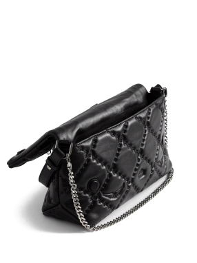 ΓΥΝΑΙΚΕΙΑ ΔΕΡΜΑΤΙΝΗ ΤΣΑΝΤΑ ΩΜΟΥ ROCKY II | Μαύρο