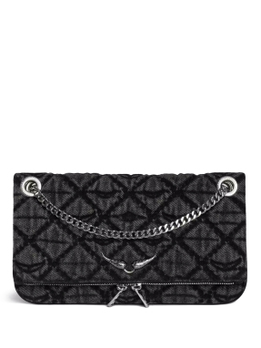 ΓΥΝΑΙΚΕΙΑ ΤΣΑΝΤΑ ΩΜΟΥ ROCK II DENIM MONOGRAM | Γκρι Σκούρο