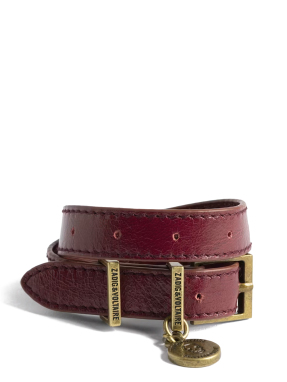 ΓΥΝΑΙΚΕΙΟ ΔΕΡΜΑΤΙΝΟ ΒΡΑΧΙΟΛΙ SUNNY DOUBLE | Μπορντό ONE SIZE