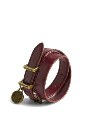 ΓΥΝΑΙΚΕΙΟ ΔΕΡΜΑΤΙΝΟ ΒΡΑΧΙΟΛΙ SUNNY DOUBLE | Μπορντό ONE SIZE