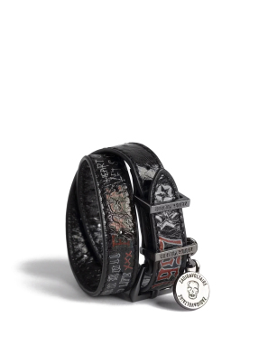 ΓΥΝΑΙΚΕΙΟ ΔΕΡΜΑΤΙΝΟ ΒΡΑΧΙΟΛΙ SUNNY TAG DOUBLE | Μαύρο ONE SIZE