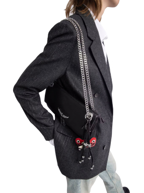 ΓΥΝΑΙΚΕΙΑ ΔΕΡΜΑΤΙΝΗ ΤΣΑΝΤΑ ΩΜΟΥ ROCK II | Μαύρο